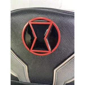Marvel Black Widow Mini Backpack Bag Faux Leather With Charm Black Gray NEW Marvel Black Widow Mini Backpack Bag Faux Leather With Charm  main image 3
